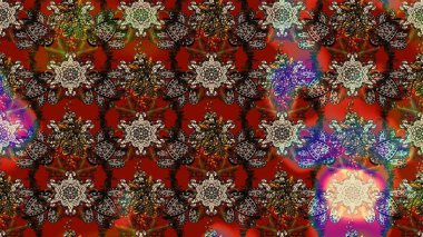 Raster illüstrasyonu. Küçük çiçekli şirin bir desen. Çiçek ve yapraklı çiçek deseni.