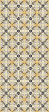 Klasik klasik klasik arka plan. Kusursuz klasik raster nötr, gri, bej ve altın desenli. Geleneksel oryantasyon süsü.