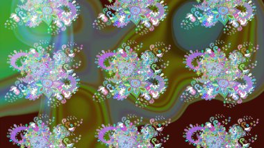 Çiçek deseni duvar kağıdı, desen dolguları ve web sayfası arka planı için kullanılabilir. Şekil verilmiş çiçeklerle eskiz deseni. Süslü zentangle çizim dokusu, soyut çiçeklerle süslenmiş..