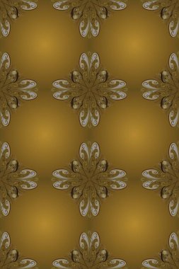 Altın kaplamalı hoş bir zemin. Altın elementlerle güzel renklerde desen. Patina. Kusursuz ahşap oyma. Klasik mobilya tarzı. Oyma. Lüks mobilyalar. Küçük alan derinliği.