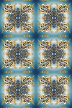 2019 Noel 'i, kar tanesi, yeni yıl. Altın elementli mavi, gri ve nötr renklerde klasik, pürüzsüz desen.