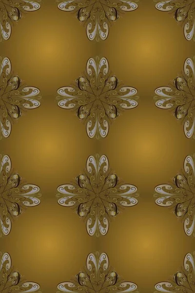 Altın kaplamalı hoş bir zemin. Altın elementlerle güzel renklerde desen. Patina. Kusursuz ahşap oyma. Klasik mobilya tarzı. Oyma. Lüks mobilyalar. Küçük alan derinliği.