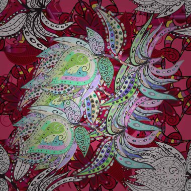 Üst manzara, yumuşak stil. Sevgililer günü ve tebrik kartı konsepti için şık bir davetiye. Gri ve kırmızı renkte manzaralı çiçek deseni. Çiçek kompozisyonu, el boyası, hassas şablon..