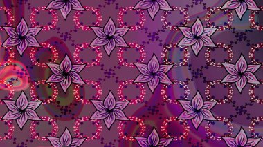 Manzaralı çiçek deseni. Sevgililer günü ve tebrik kartı konsepti için şık bir davetiye. Üst manzara, yumuşak mor ve kahverengi renk. Çiçek kompozisyonu, el boyası, hassas şablon..