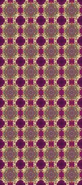 Raster illüstrasyonu. Klasik çiçek dokusu. Altın şablon. Kusursuz desenli altın elementler. Kahverengi, bej ve mor renkli Royal retro. Kart, duvar kağıdı, ambalaj, tekstil için klasik tasarım.