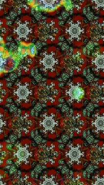 Renkli Bahar Teması eskiz kalıbı. Düz Çiçek Elementleri Tasarımı. Yeşil renkli çiçekler. Raster illüstrasyonunda çiçek deseni çizimi.