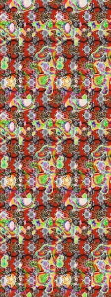 Eski usul küçük çiçekli şirin bir eskiz deseni. Raster illüstrasyonu. Moda arka planında parlak buketler. Kumaş, duvar kâğıdı ve kağıda yazdırmak için gelişen arkaplan.