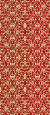 Şam, tasarım için kusursuz desen. Kahverengi, bej ve kırmızı renklerde altın elementlerle pürüzsüz desen.