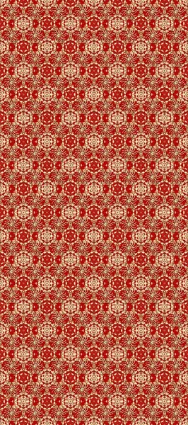 Şam, tasarım için kusursuz desen. Kahverengi, bej ve kırmızı renklerde altın elementlerle pürüzsüz desen.