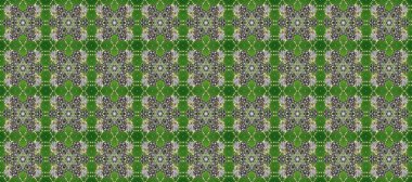 Klasik klasik klasik arka plan. Yeşil, gri ve nötr renklerde altın elementlerle kusursuz desen. Geleneksel oryantasyon süsü. Klasik raster altın pürüzsüz desen.