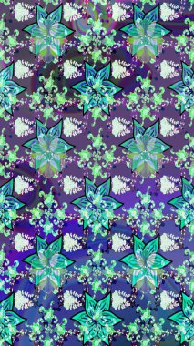 Güzel suluboya yaz çiçekleri deseni..