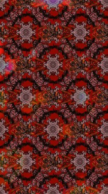 Tomurcukları çiçek olan sevimli bir çiçek deseni. Eski usul. Raster. Eskiz geçmişi. Kumaş, tekstil, duvar kağıdı baskısı için. Raster illüstrasyonu.