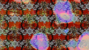 Moda baskıları için zarif bir şablon. Motley illüstrasyonu. Küçük renkli çiçekler. Küçük çiçekte güzel bir desen. Robot resim. Çiçekli yaz çiçekleri.