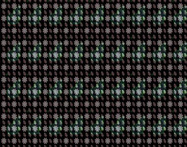 Raster düz çiçek çizim deseni. Hediye ambalaj kağıdı, tebrik kartları, posterler ve pankart tasarımı. Siyah ve gri renkte çiçekler.