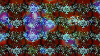 Kahverengi ve kırmızı renkte çiçekler. Renkli Bahar Teması eskiz kalıbı. Düz Çiçek Elementleri Tasarımı. Sevimli çiçek raster deseni.