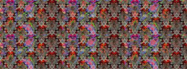 Nazikçe, güzel çiçek arkaplanı. Çiçekli karalama şeklinde Raster çiçek deseni. Gri ve siyah renkte çiçekler.