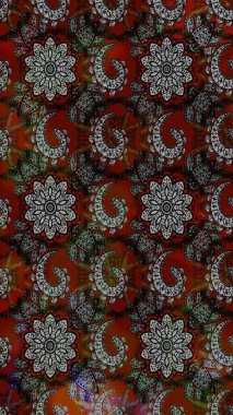 Raster - stok. Siyah ve gri çiçekli eskiz deseni, suluboya çiçek deseni, sevimli çiçek, duvar kağıdı, kart veya kumaş için fayanslı.