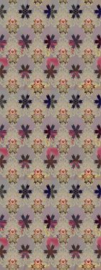 Raster - stok. Gri çiçekli eskiz deseni, suluboya çiçek deseni, sevimli çiçek, duvar kağıdı, kart veya kumaş için fayanslı.