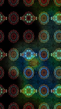 Küçük çiçekteki sevimli çiçek deseni. Raster illüstrasyonu. Güzel kumaş deseni. Güzel karalamalı çiçek deseni çiz..