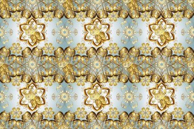 Sevimli çiçek raster deseni. Hoş renklerde çiçekler. Düz Çiçek Elementleri Tasarımı. Kusursuz Renksiz Bahar Teması Kusursuz Arkaplan.