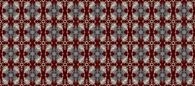 Paisley 'ler zarif çiçek desenli arkaplan duvar kâğıdı illüstrasyonları. Güzel, modaya uygun, modern, üç boyutlu sanat eseri, altın, kahverengi ve gri desenli çiçek yaprakları ve süslemeleri..