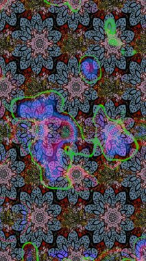 Renkli Bahar Teması eskiz kalıbı. Çiçek desenli eskiz. Düz Çiçek Elementleri Tasarım Raster illüstrasyonu. Tarafsız ve siyah renkte çiçekler.