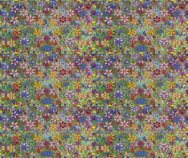 Yeşil ve nötr renklerde. Raster illüstrasyonu. Anti-stres için Raster soyut şablon sayfası.