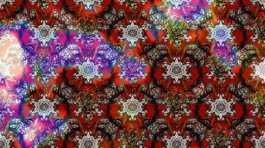 Kahverengi ve kırmızı renkte çiçekler. Raster illüstrasyonu. Şirin çiçek elementleri. Çizim.