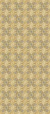 Kusursuz ortaçağ çiçek deseni. Raster illüstrasyonu. Doğum günü kartı, davetiye ya da afiş için iyidir. Dekoratif simetri arabesk. Renklerde altın.