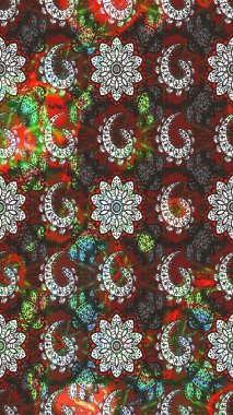 Küçük kahverengi ve gri renkte güzel bir besin torbası deseni, çiçekler. Millefleur 'lar. Tekstil, kumaş, kapaklar, duvar kağıtları, baskı, paket, koleksiyon defteri, örgü, dekupaj için çiçek arkaplanı..