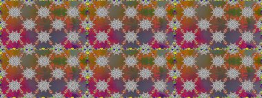 Hediye ambalaj kağıdı, tebrik kartları, posterler ve pankart tasarımı. Kahverengi renkli çiçekler. Raster düz çiçekleri pürüzsüz desen.