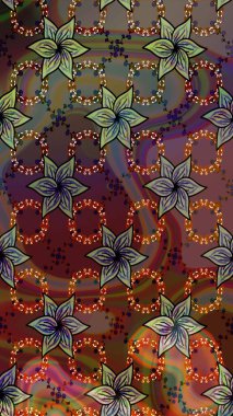 Çiçek arkaplanlı soyut zarafet eskiz deseni. Raster Güzel kumaş deseni.