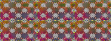 Hediye ambalaj kağıdı, tebrik kartları, posterler ve pankart tasarımı. Kahverengi renkli çiçekler. Raster düz çiçekleri pürüzsüz desen.