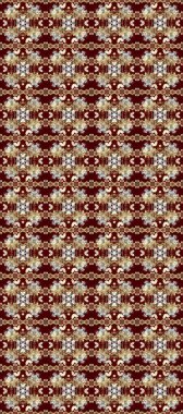 Kusursuz oryantal klasik altın desen. Kahverengi, kırmızı ve bej renklerde altın tekrarlayan elementler içeren Raster soyut arkaplanı.