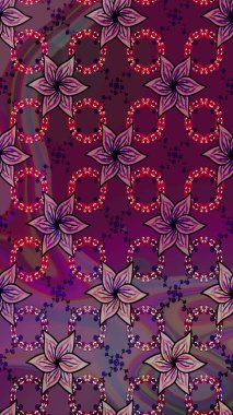 Küçük çiçekteki sevimli çiçek deseni. Raster illüstrasyonu. Modaya uygun kumaş deseni. Tony 'nin kumaş desenini çiz.