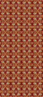 Kahverengi, kırmızı ve bej renklerde altın tekrarlayan elementlerle soyut arkaplan. Kusursuz oryantal klasik altın desen.