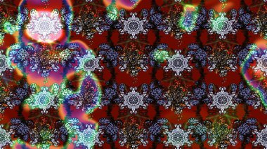 Sabıka fotoğraflarında, bebek kıyafetlerinde, duvar kâğıtlarında, paket kutularında falan kullanılabilir. Zarif, parlak ve eskiz kahverengi ve kırmızı çiçek desenli.