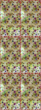 Çiçek deseni. Şatafatlı bahar bahçesi dokusu. Çiçeksiz arka plan. Raster illüstrasyonu.