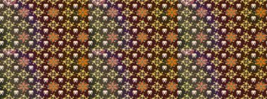 Kahverengi ve mor renkli çiçekler suluboya tarzında. Kahverengi ve mor renkte çiçeklerle çizilmiş çiçek deseni.