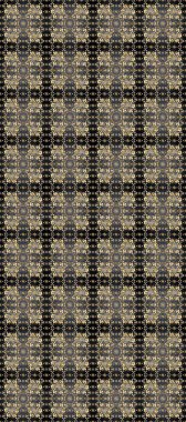 Süslü dekorasyon. Raster illüstrasyonu. Damask altın soyut çiçek Gri, bej ve kahverengi renklerde pürüzsüz desen.