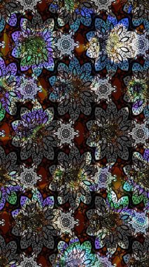 Flower eskiz arka planı. Şatafatlı bahar bahçesi dokusu. Çiçek deseni. Raster illüstrasyonu.