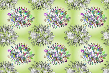 Etnik Mandala havlusu. Kusursuz süs izi. Tebrik kartı geçmişi, boyama kitabı, arkaplan ve tekstil için kullanılabilir. Kına tarzı. Sınır Hindistan çiçek desenli paisley patentli.