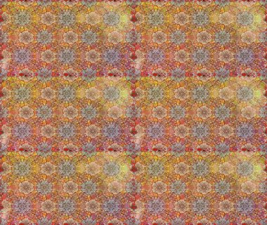 Raster illüstrasyonu. Küçük çiçekli basit, dikişsiz desen. Moda baskısı, albüm, ambalaj kağıdı ve duvar kağıdı için zarif dekoratif süslemeler. Kahverengi ve bej renkli şirin çiçekler..