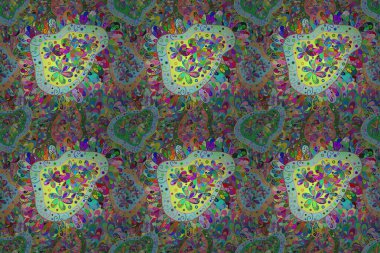 Soyut zarafet, çiçekli arkaplan deseni. Raster Güzel kumaş deseni.