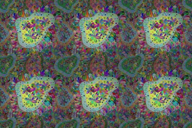 Soyut zarafet, çiçekli arkaplan deseni. Raster Güzel kumaş deseni.