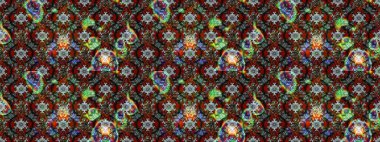 Kahverengi ve gri renklerde. Raster illüstrasyonu. Kahverengi ve gri renkte kahverengi ve gri papatya deseni.