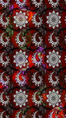 Eskiz arkaplan modeli. Suluboya, elle çizilmiş. Siyah ve kırmızı renklerde yaprakları olan yabani çiçekler. Raster illüstrasyonu.