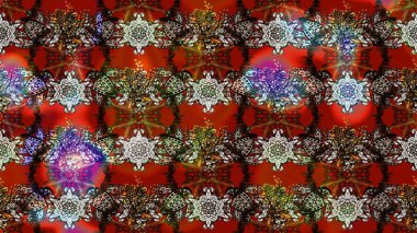 Çiçekli çizim şekli. Kahverengi ve kırmızı renkte çiçekler. Renkli Bahar Teması eskiz kalıbı. Düz Çiçek Elementleri Tasarımı.