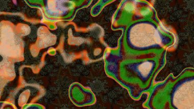 Düz Çiçek Elementleri Tasarımı. Renkli Yaz Temalı eskiz kalıbı. Raster Illustrasyon 'daki Çiçek Deseni' nin son moda çizimi. Güzel kumaş deseni.