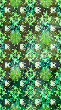 Raster - stok. Eskiz arkaplan modeli. Suluboya, elle çizilmiş. Vadinin yeşil renkli çiçekleri.